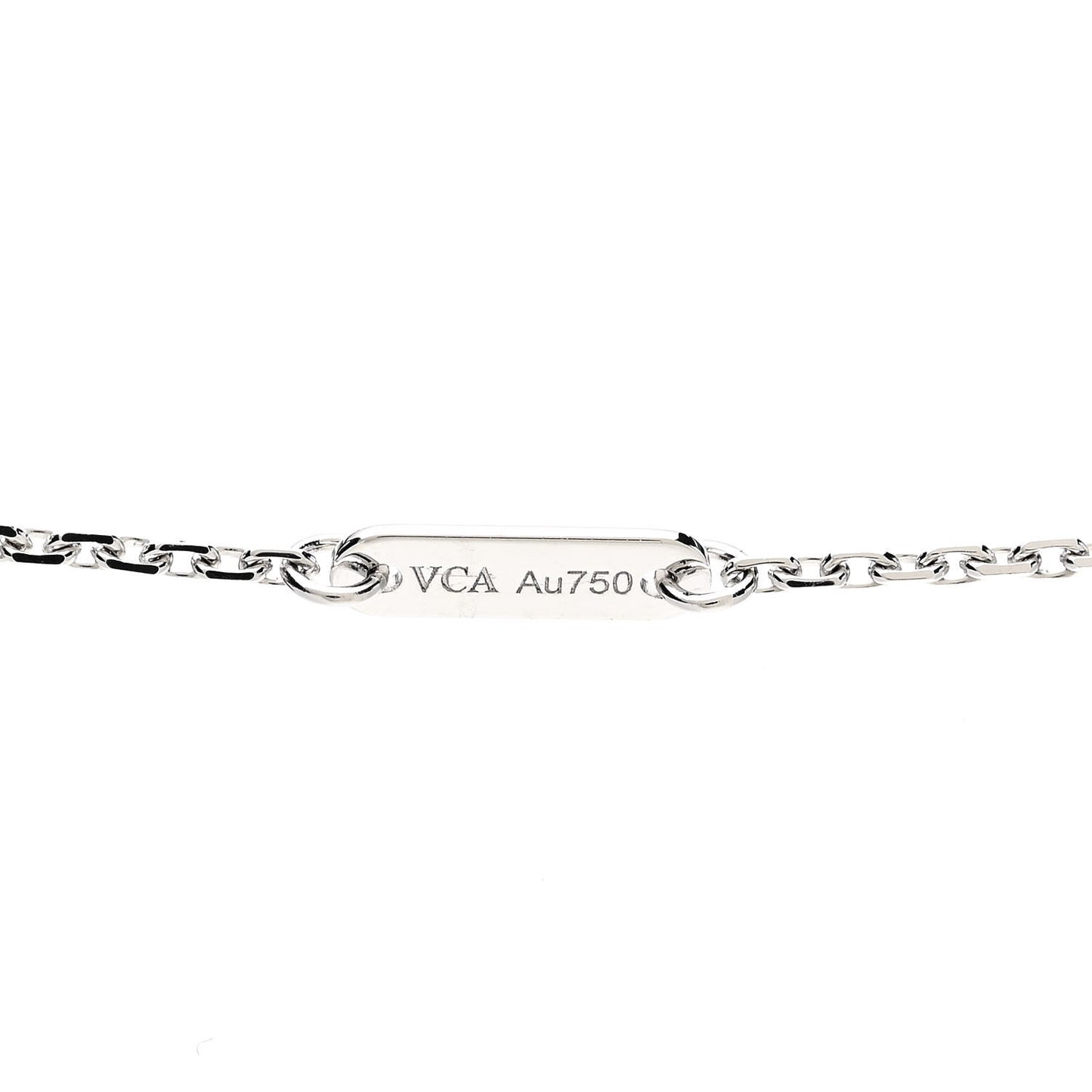 18K White Gold Diamond Mini Frivole Pendant Necklace