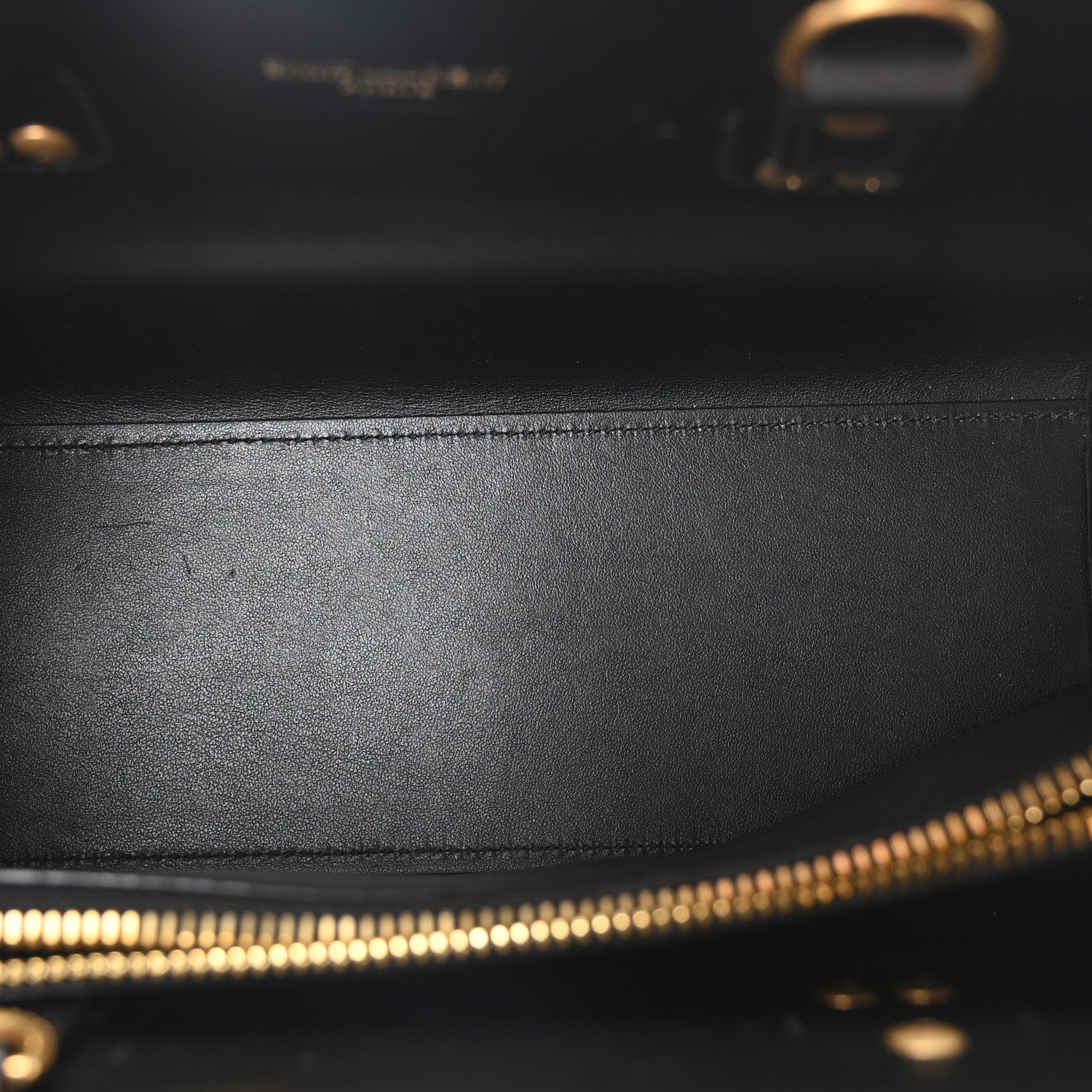 Saint Laurent Calfskin Crocodile Embossed Baby Sac De Jour Black 5 of 10