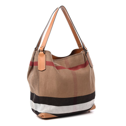 Burberry Canvas Mega Check Medium Maidstone Saddle Brown 3 of 11