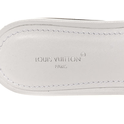 Louis Vuitton Lambskin Embossed Monogram Revival Flat Mules 37 White 8 of 8
