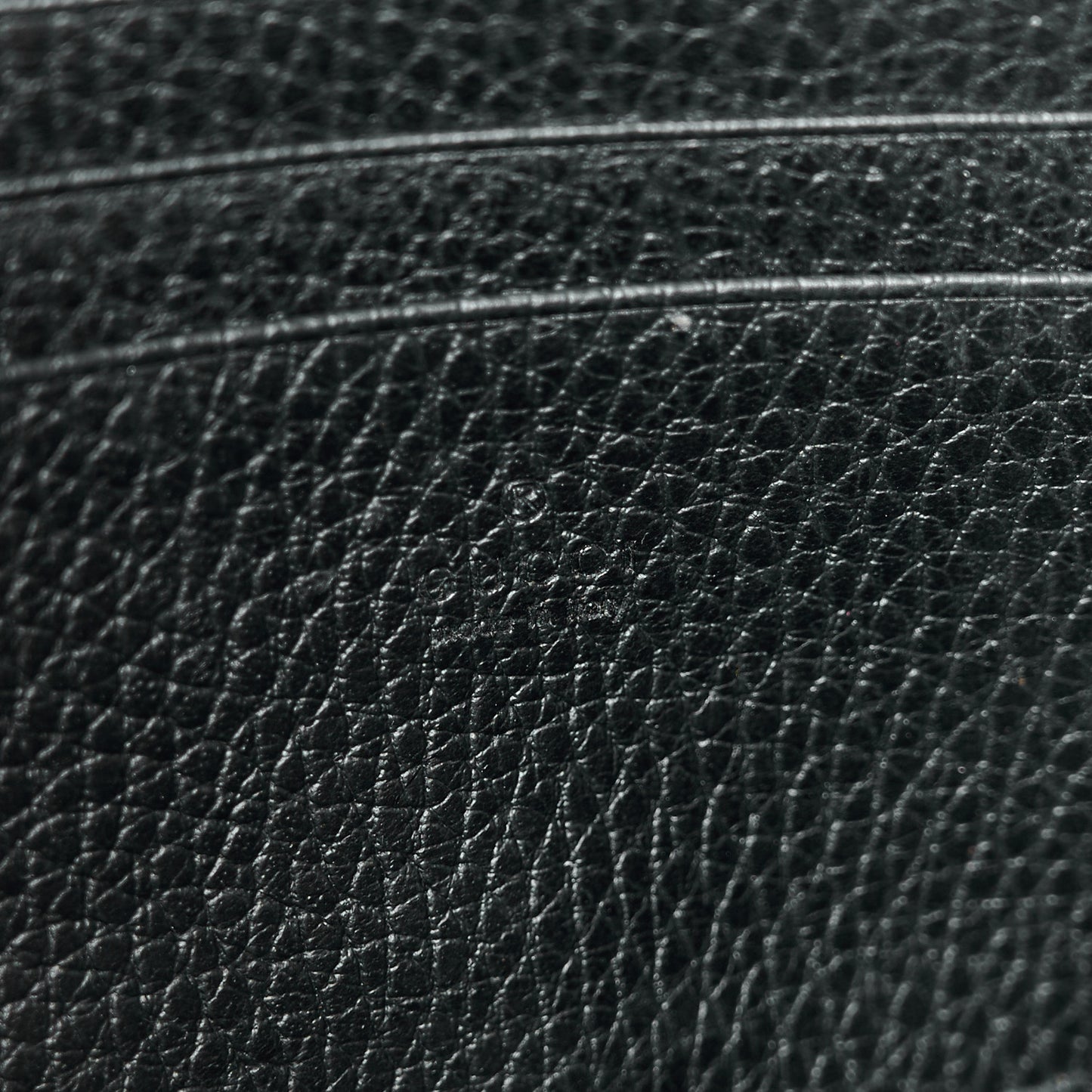 Calfskin Mini Dionysus Chain Wallet Black