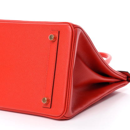 Hermes Epsom Birkin 30 Rouge De Coeur 7 of 11