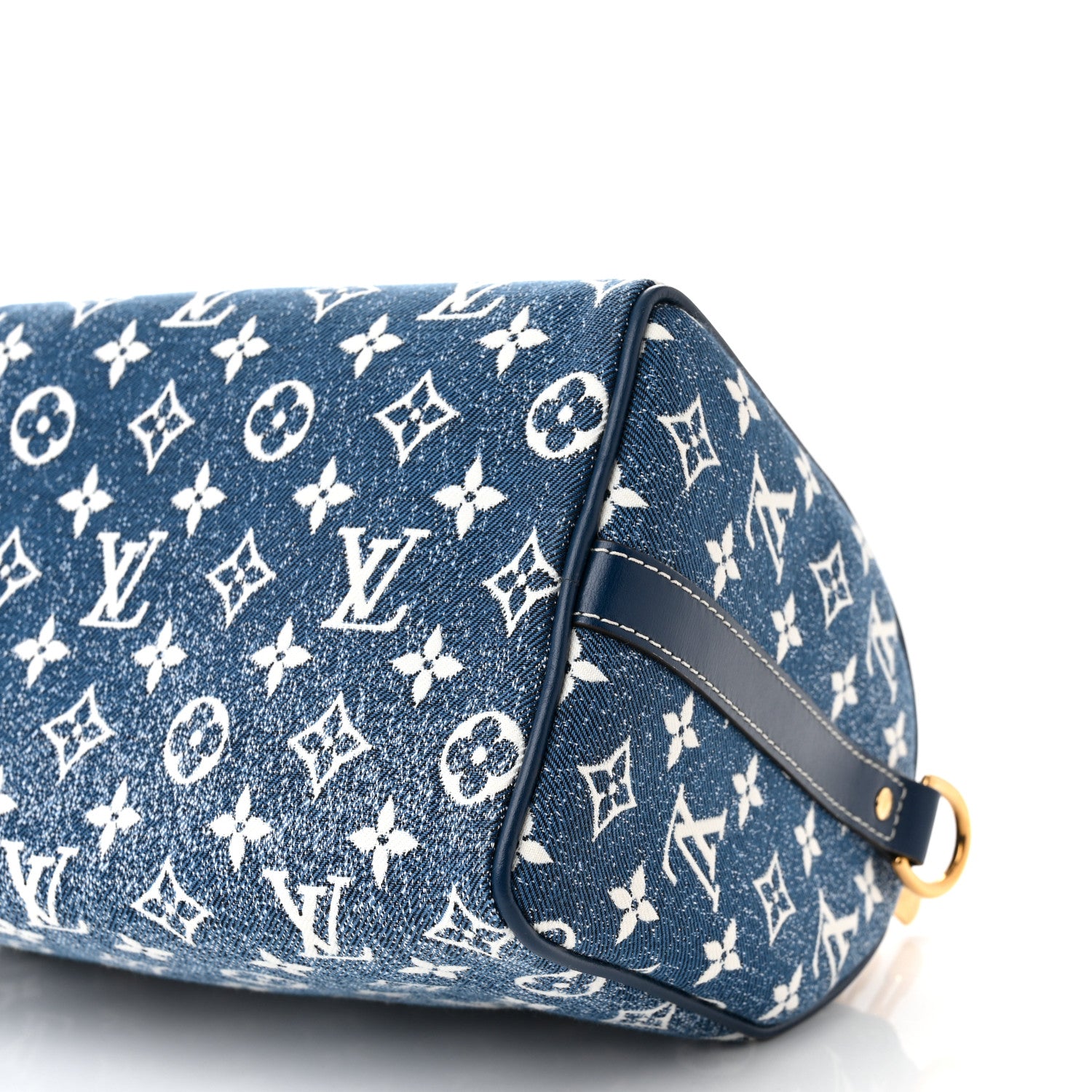 Louis Vuitton Monogram Jacquard Denim Speedy Bandouliere 25 Bleu 9 of 9