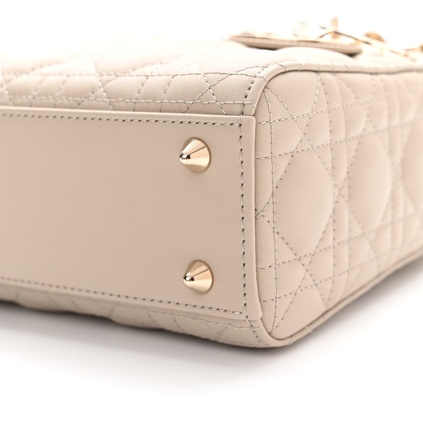 Lambskin Cannage Small My ABCDior Lady Dior Hazelnut