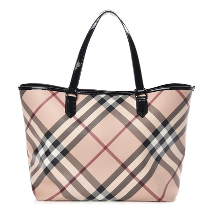 Burberry Nova Check Large Nickie Tote Black 1 of 19
