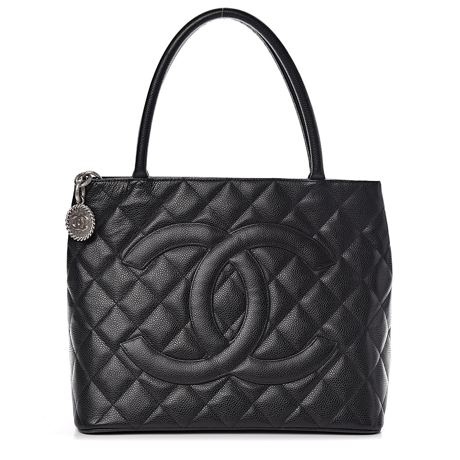 Chanel Caviar Quilted Medallion Tote Black 1 of 16