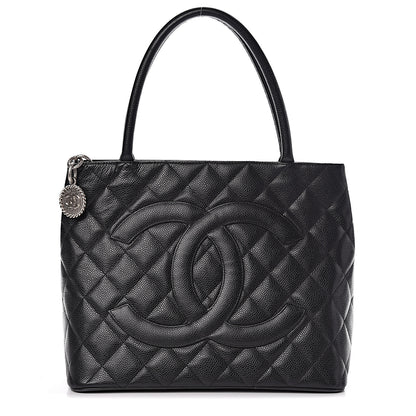 Chanel Caviar Quilted Medallion Tote Black 1 of 16