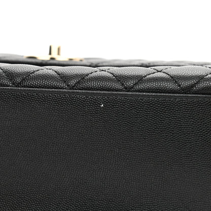 Chanel Caviar Lizard Embossed Quilted Small Coco Handle Flap Black 11 of 11