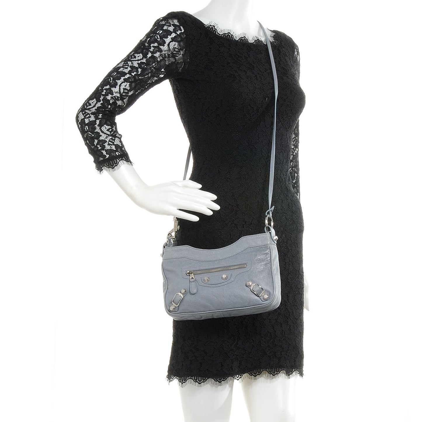 Agneau Giant 12 Silver Hardware Hip Ardoise