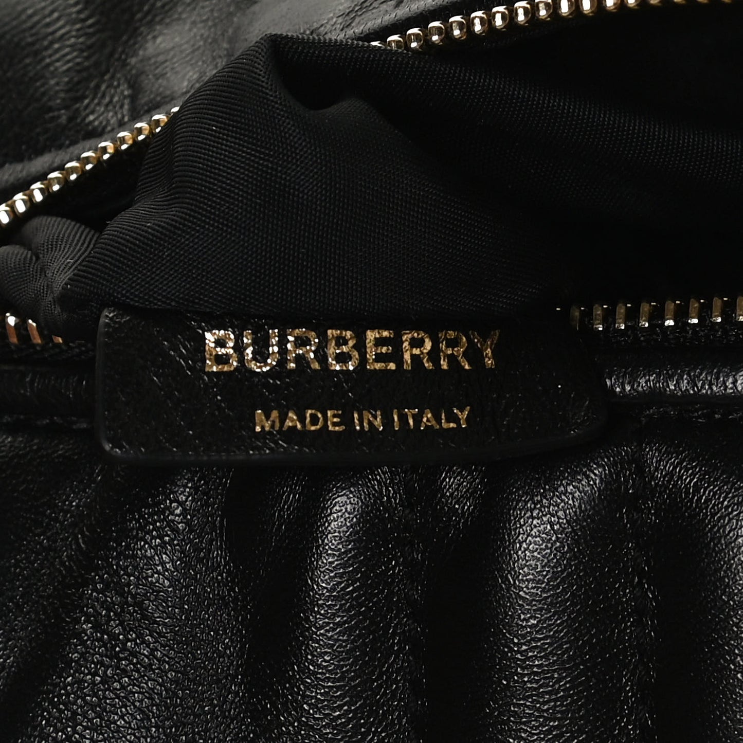 Lambskin Quilted Small Crescent Lola Bag Black