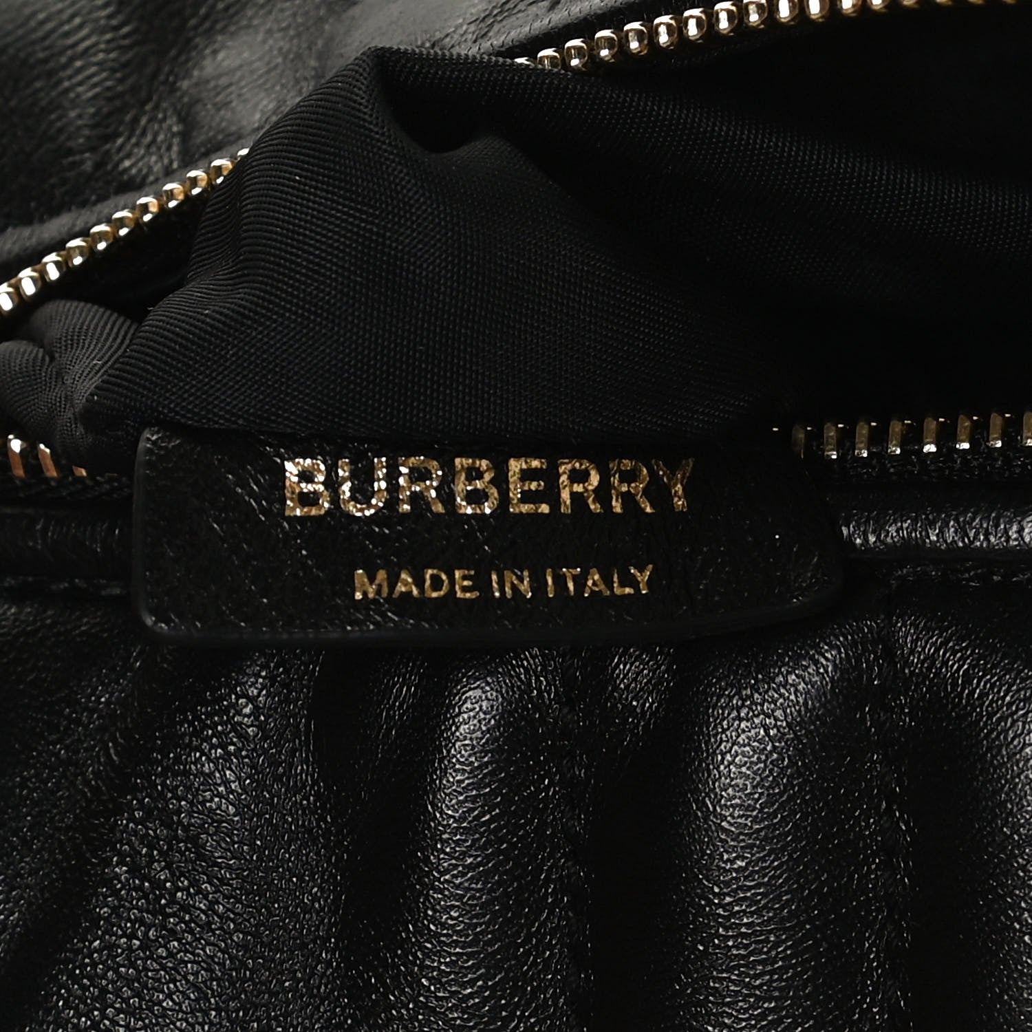 Burberry Lambskin Quilted Small Crescent Lola Bag Black 5 of 9