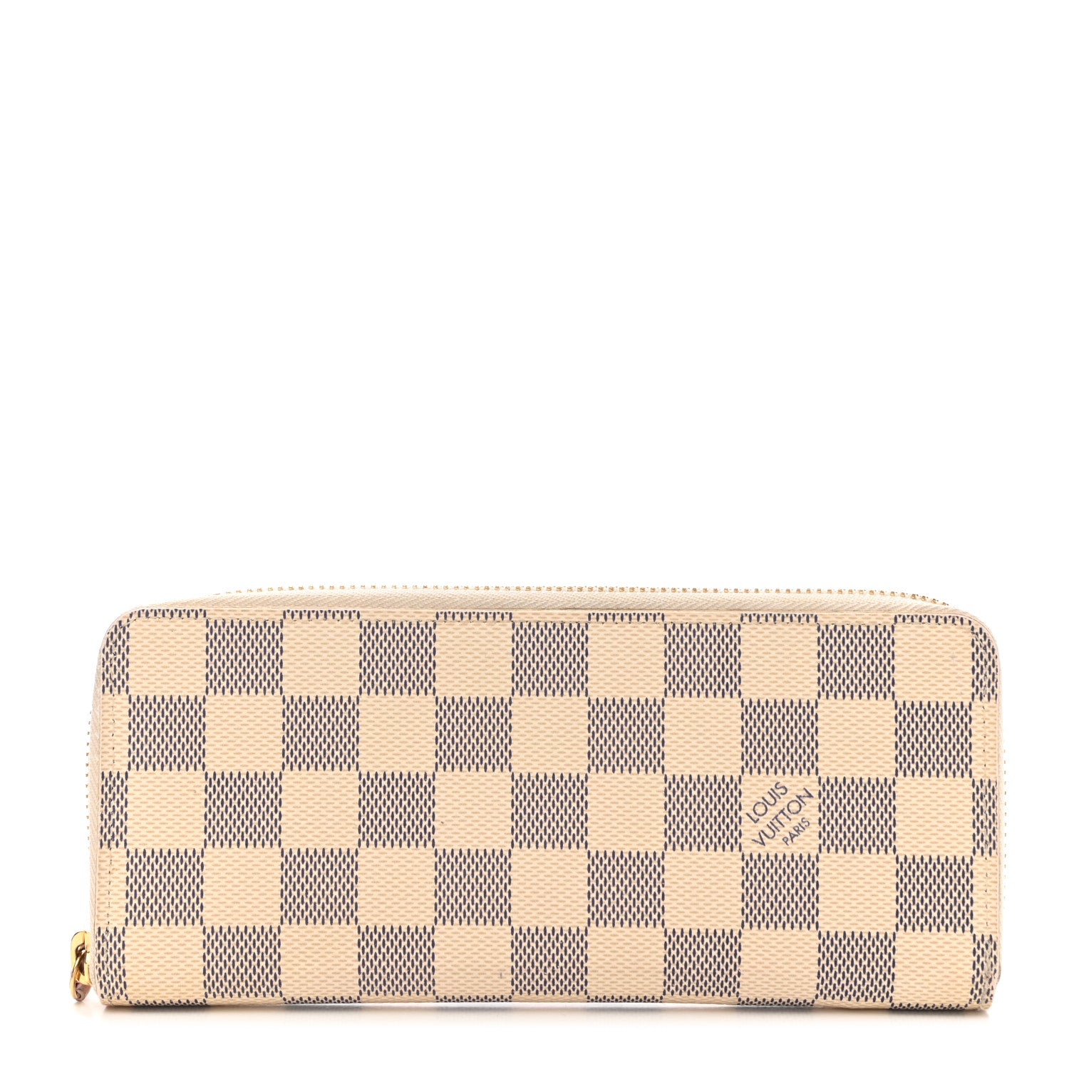 Louis Vuitton Damier Azur Clemence Wallet Rose Ballerine 1 of 9