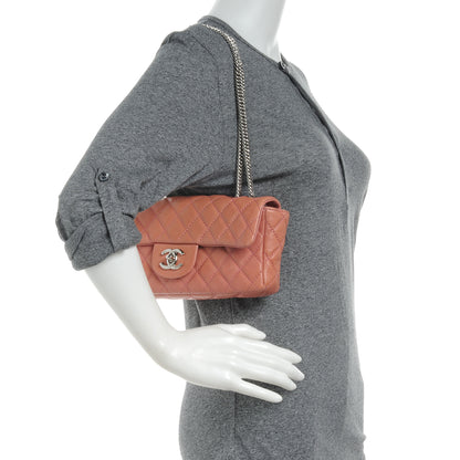 Chanel Leather East West Flap Bag Pink 2 of 7