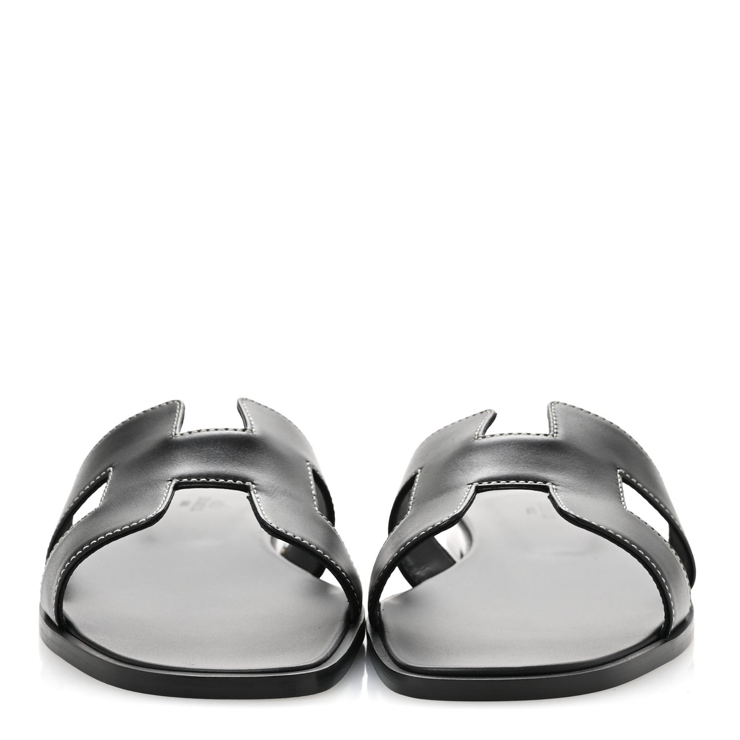 Box Calfskin Oran Sandals 41 Black