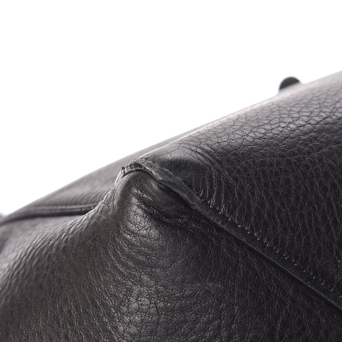 Soft Grained Calfskin Small Belt Cabas Phantom Black