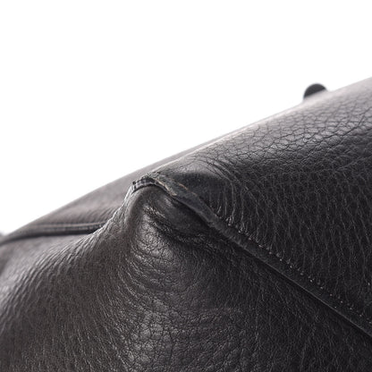 Celine Soft Grained Calfskin Small Belt Cabas Phantom Black 8 of 20