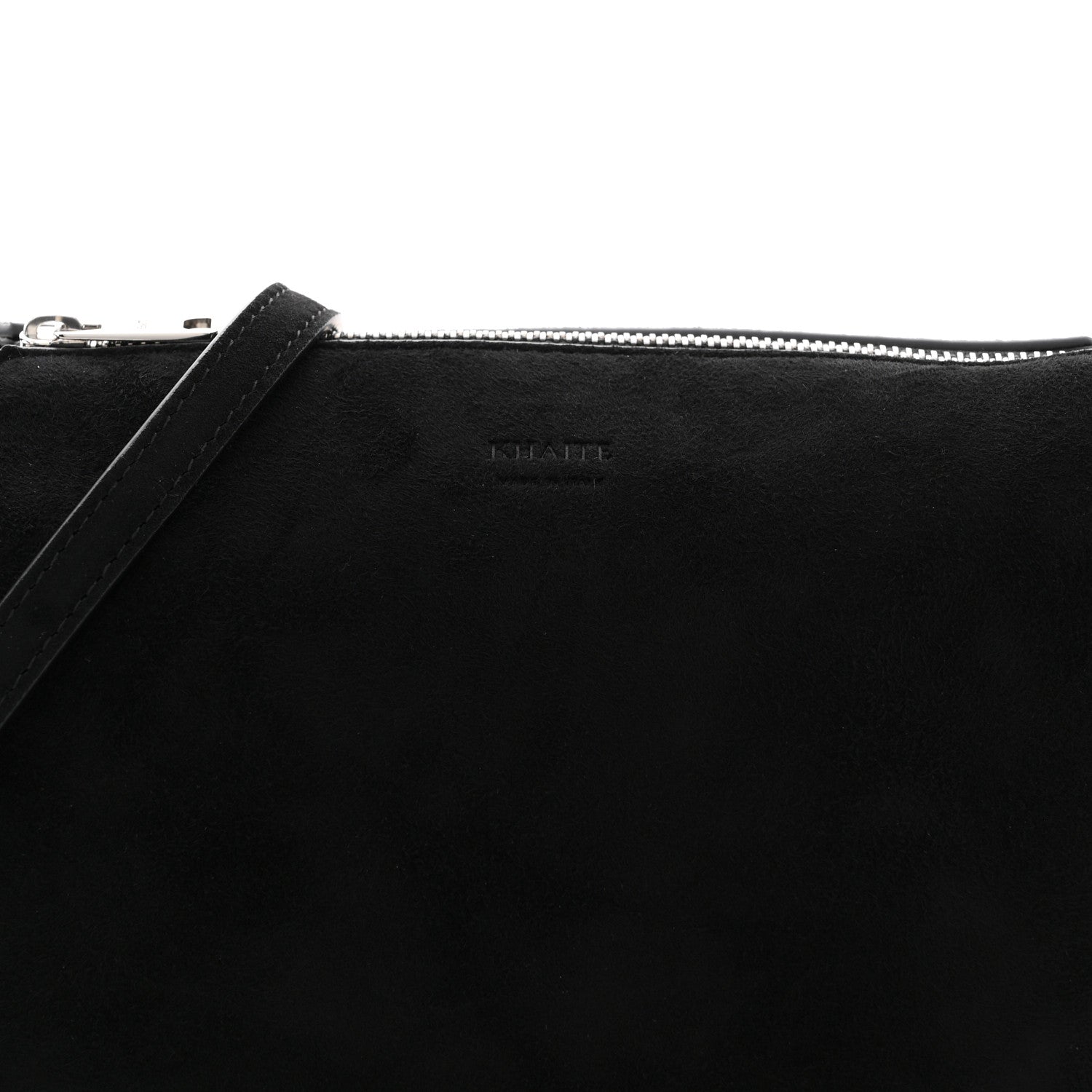 Khaite Suede Lina Crossbody Bag Black 7 of 10