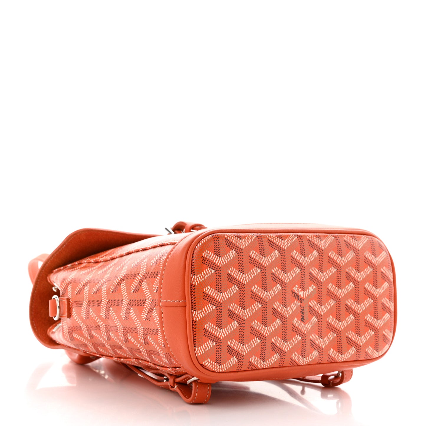 Goyardine Calfskin Mini Alpin Backpack Orange