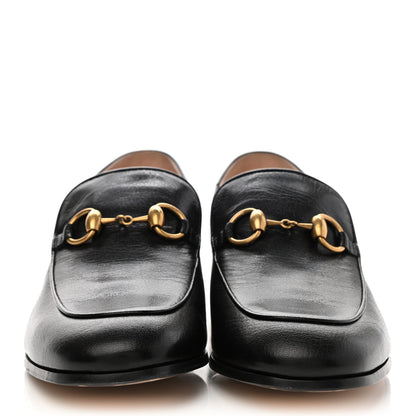 Gucci Goatskin Crystal Womens Horsebit Loafers 39.5 Black 2 of 8