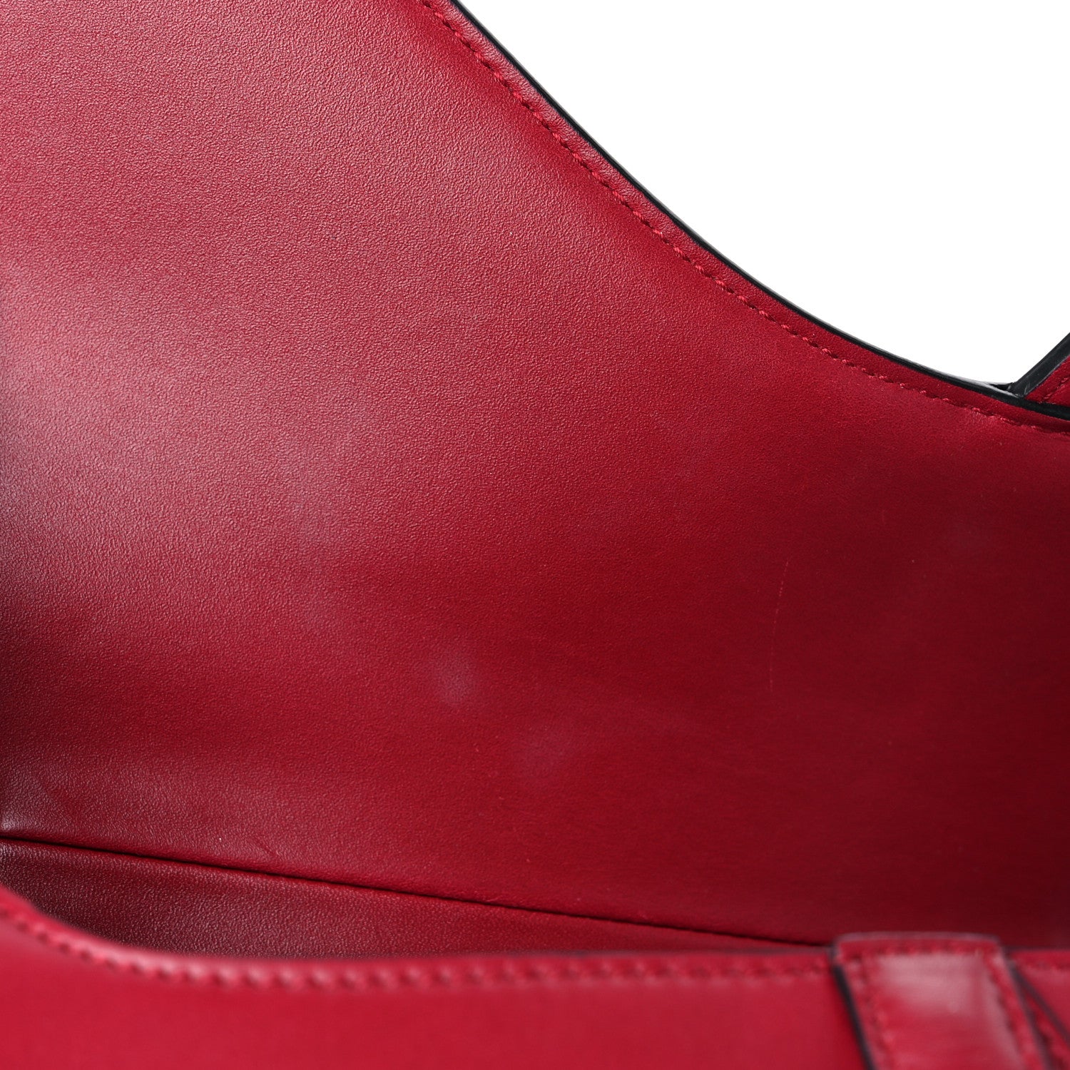 Christian Dior Calfskin Saddle Bag Scarlet 11 of 13