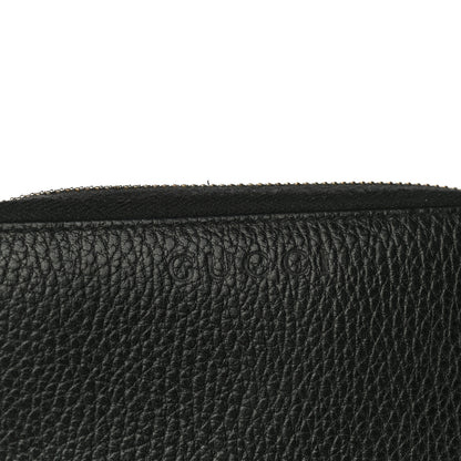 Gucci Pebbled Calfskin Zip Around Wallet Black 14 of 15