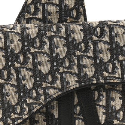 Christian Dior Oblique Mens Mini Saddle Bag Blue 8 of 10