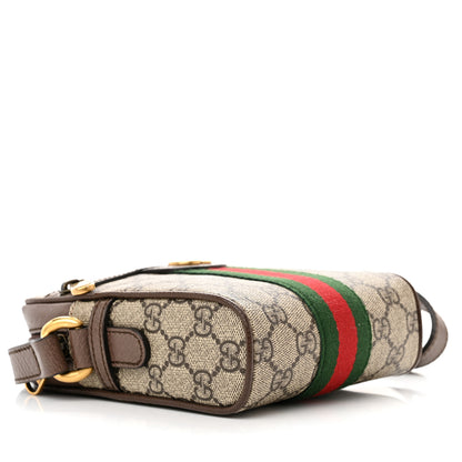 Gucci GG Supreme Monogram Web Mini Ophidia Messenger Brown 4 of 12