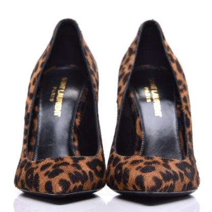 Saint Laurent Calf Hair Leopard Print Opyum 110 Pumps 36 Brown 2 of 9