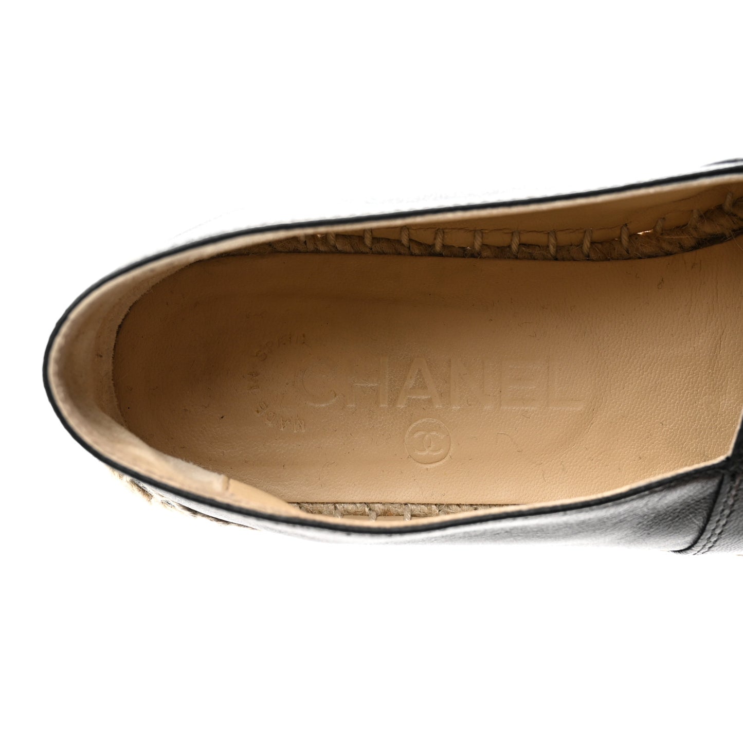 Lambskin CC Espadrilles 37 Black