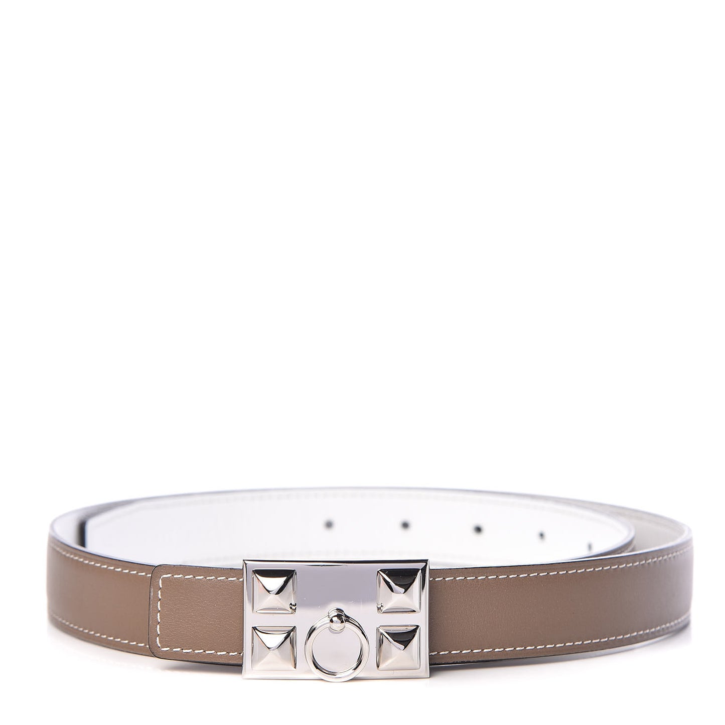 Epsom Swift 24mm Collier De Chien CDC Belt 80 White Etoupe