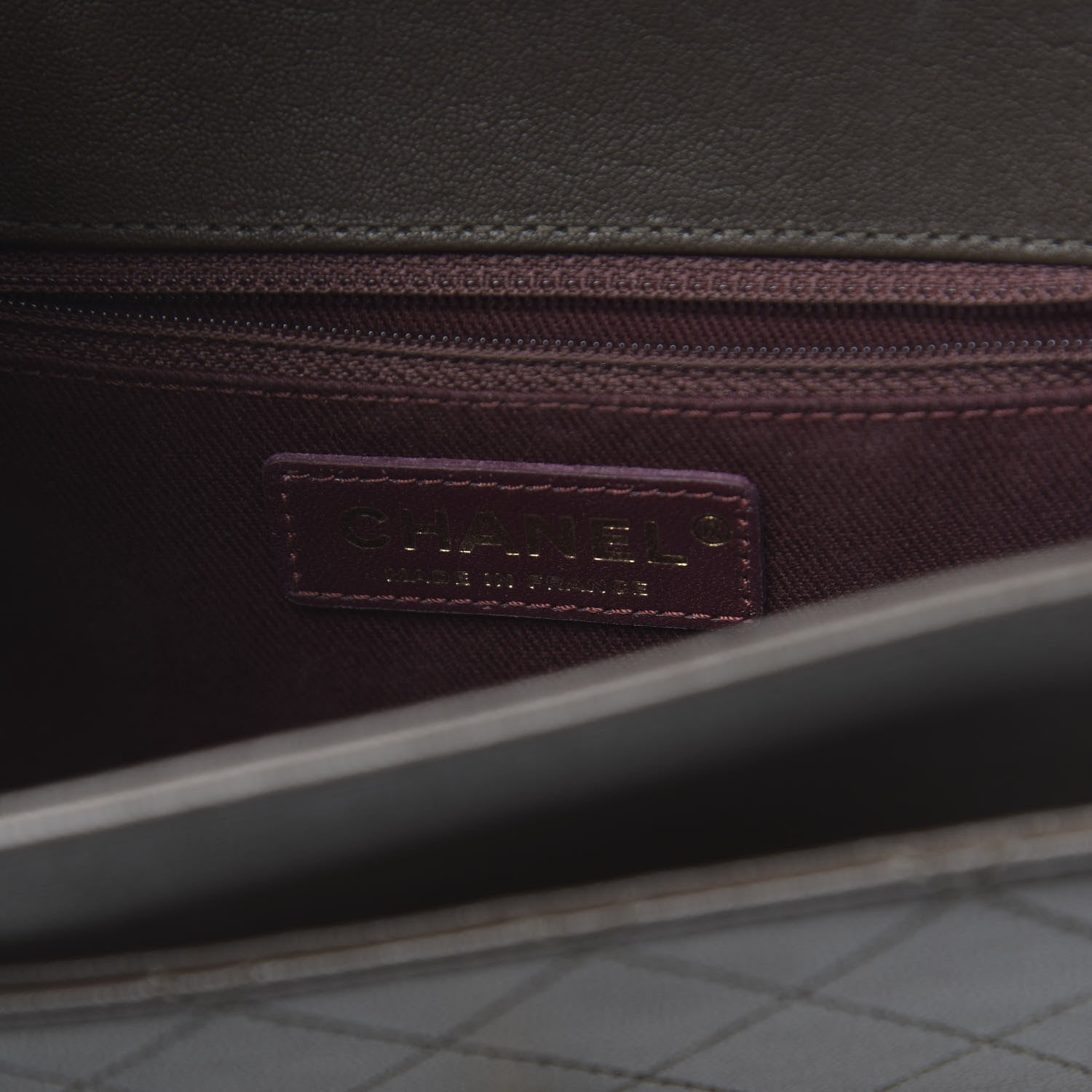 Chanel Sheepskin Stitched Chain Flap Bag Brown 6 of 11