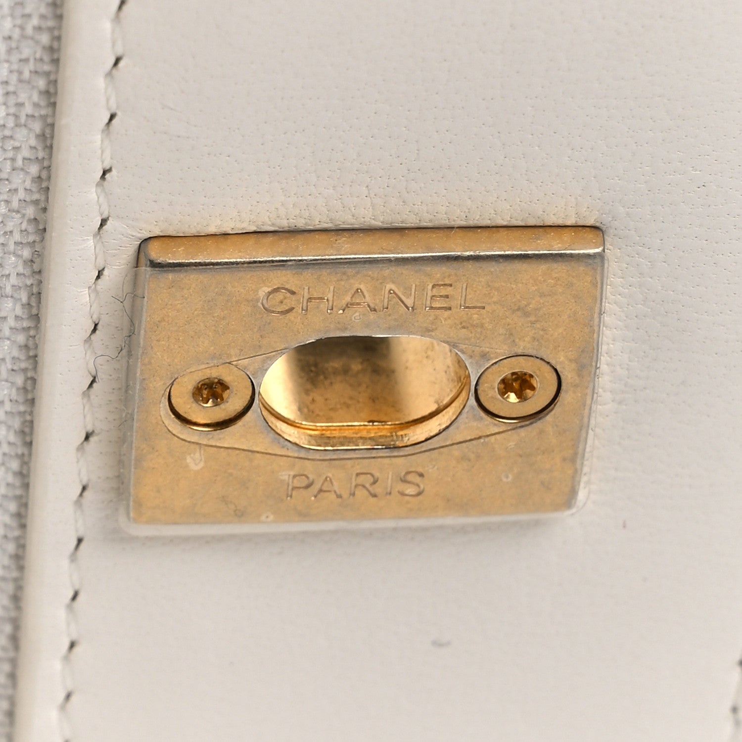 Chanel Lambskin Quilted CC Pearl Crush Wallet on Chain WOC White 12 of 14