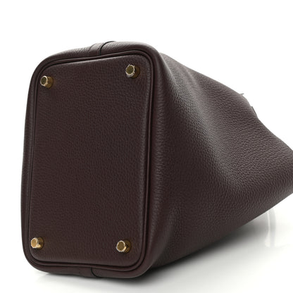 Hermes Taurillon Clemence Picotin Lock 18 PM Rouge Sellier 8 of 8