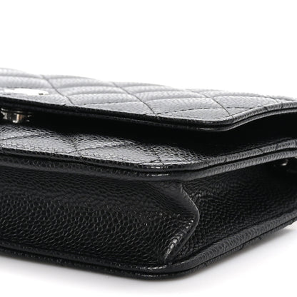 Chanel Caviar Quilted Wallet on Chain WOC Black 11 of 12