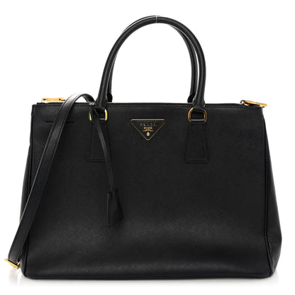 Prada Saffiano Medium Galleria Double Zip Tote Black 1 of 10