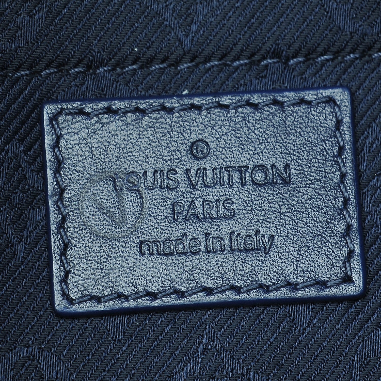 Louis Vuitton Calfskin Quilted Monogram Altair Clutch Navy 6 of 8