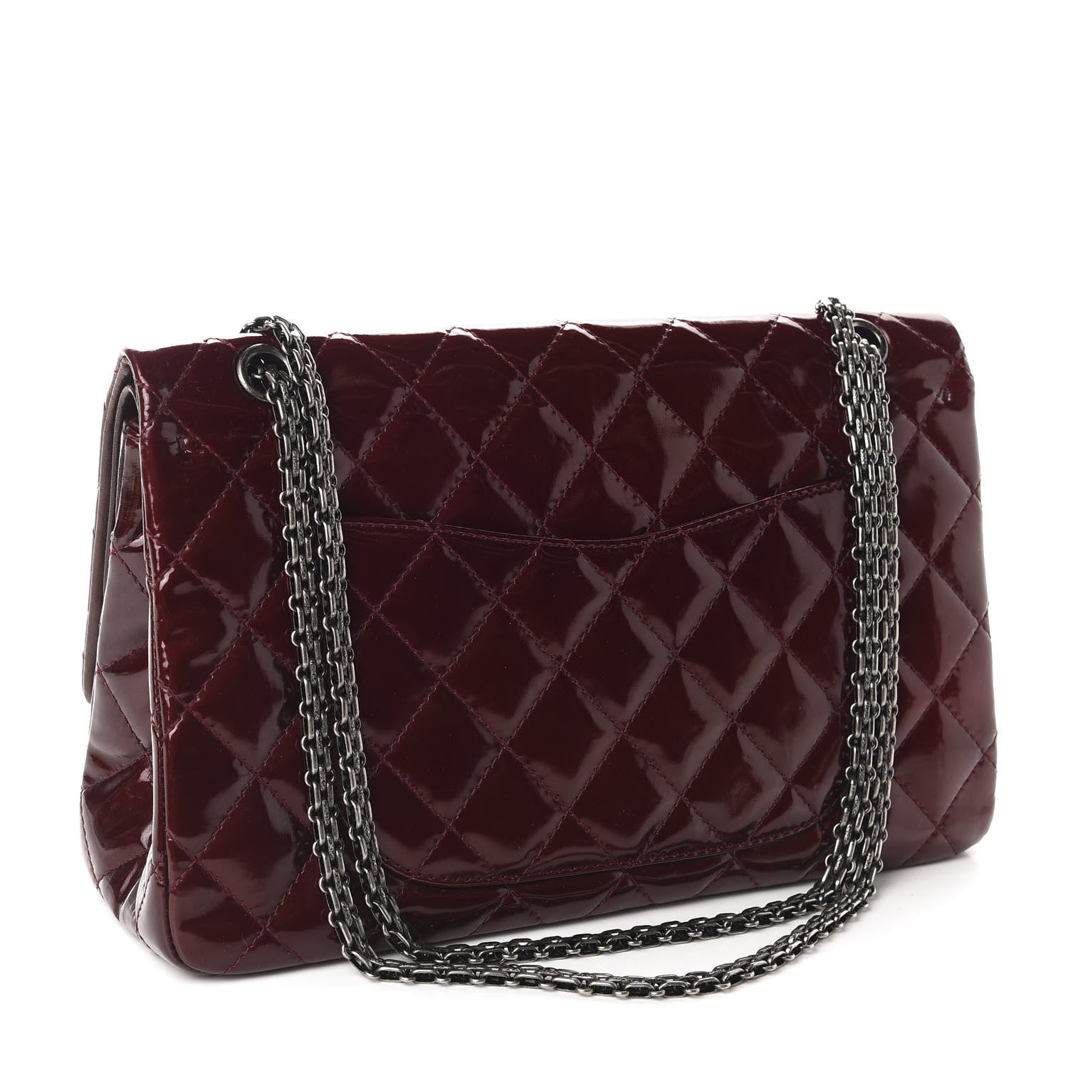 Chanel Patent Quilted 2.55 Reissue 227 Flap Light Burgundy 3 of 10