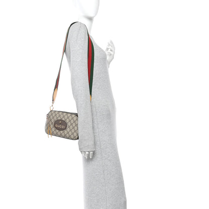 Gucci GG Supreme Monogram Web Neo Vintage Shoulder Bag Beige New Acero Crop 2 of 11