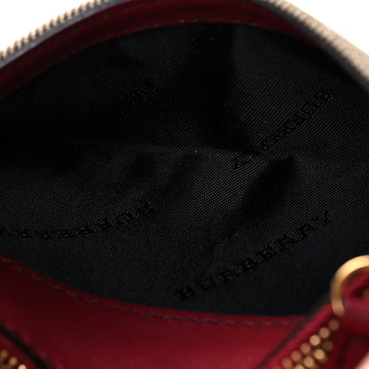 Burberry Grainy Calfskin House Check Wellington Wallet Red 7 of 9