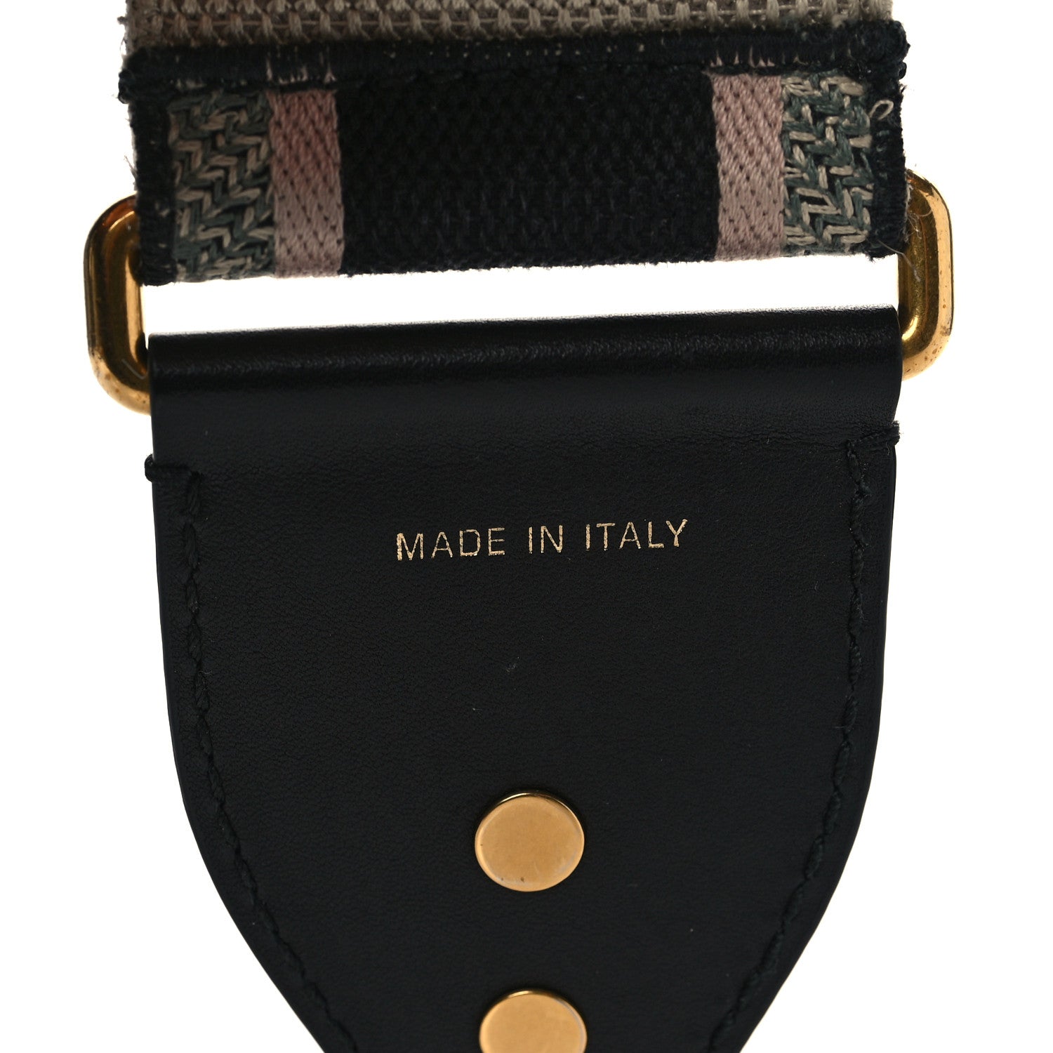 Christian Dior Canvas Embroidered Shoulder Strap Rose Multicolor 5 of 5