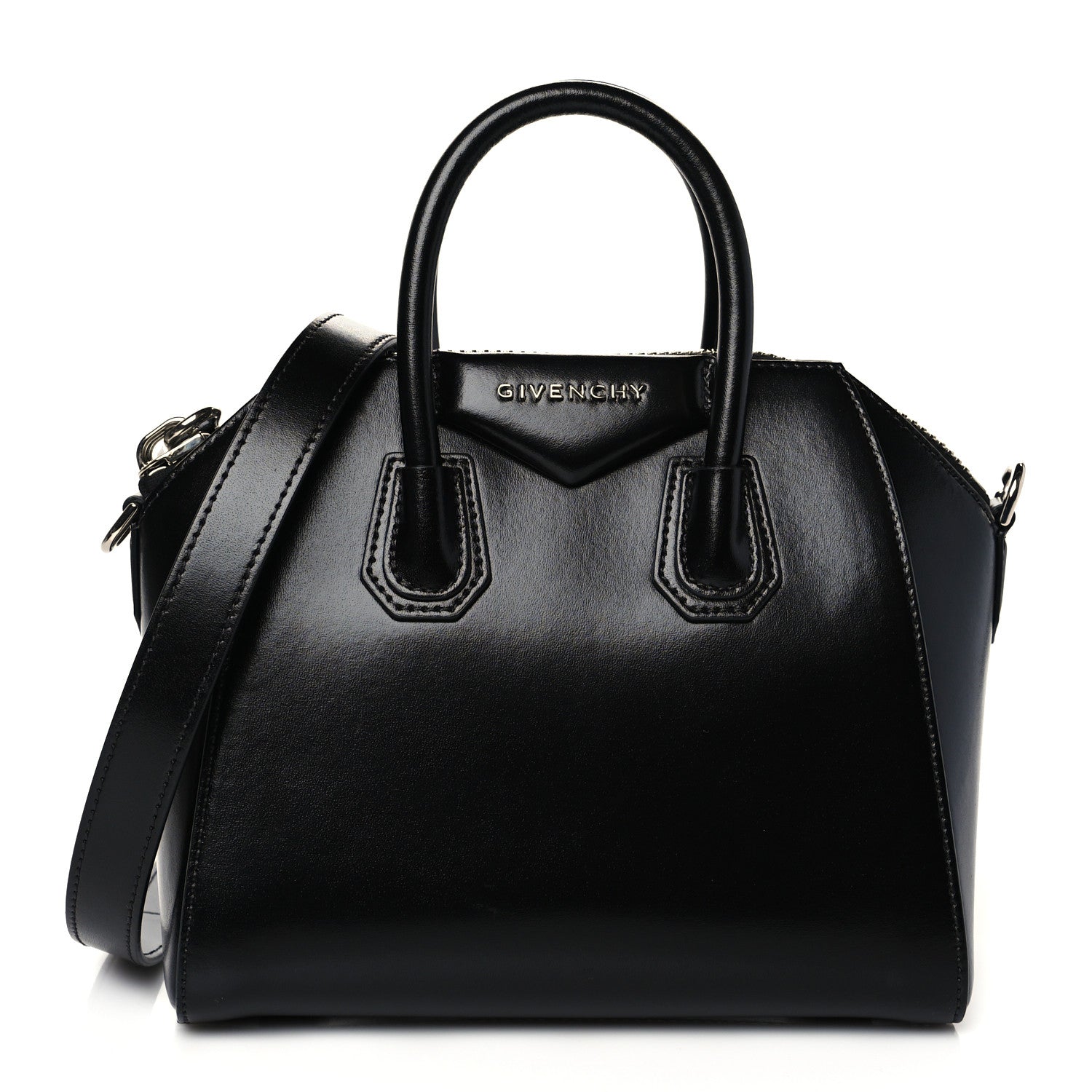 Givenchy Shiny Lord Calfskin Mini Antigona Black 1 of 10