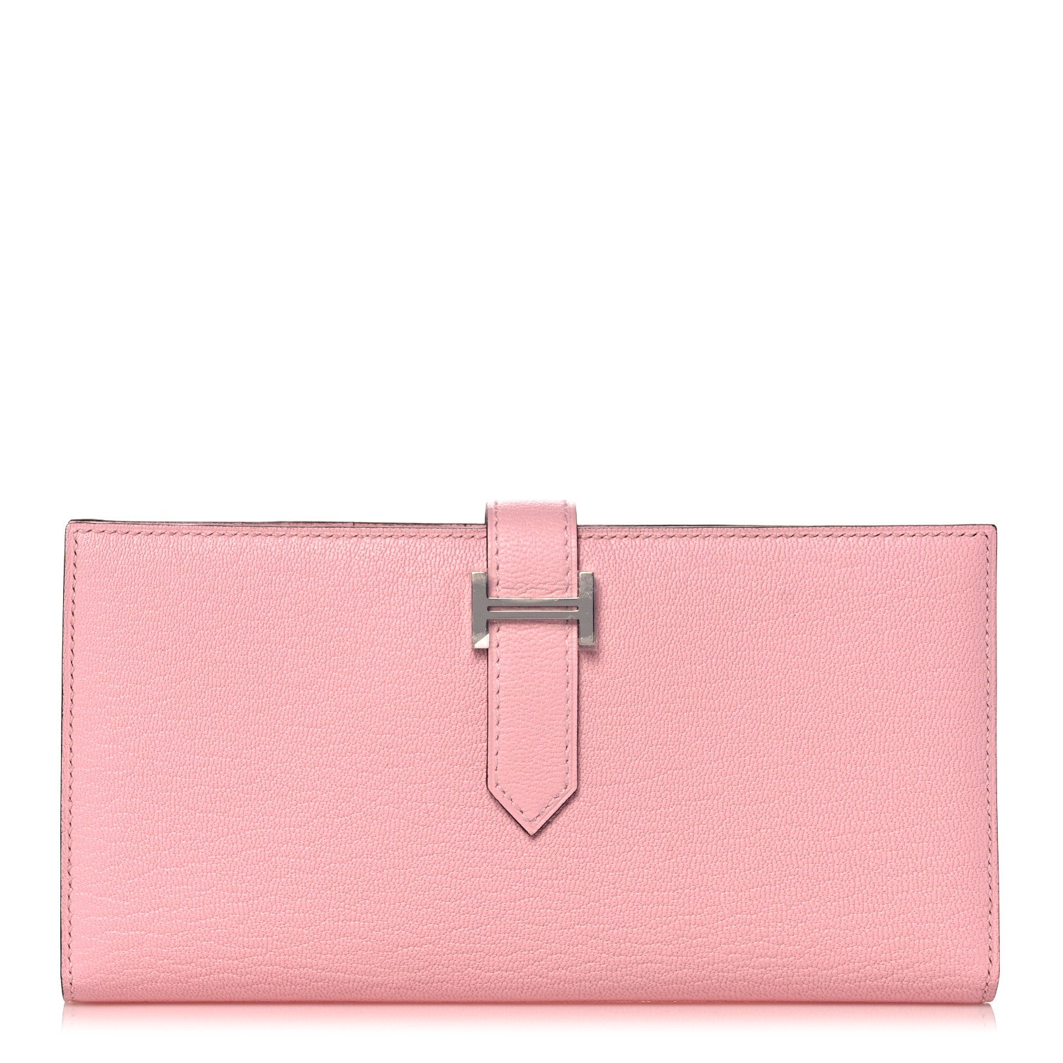 Hermes Chevre Mysore Bearn Gusset Wallet Rose Sakura 1 of 10