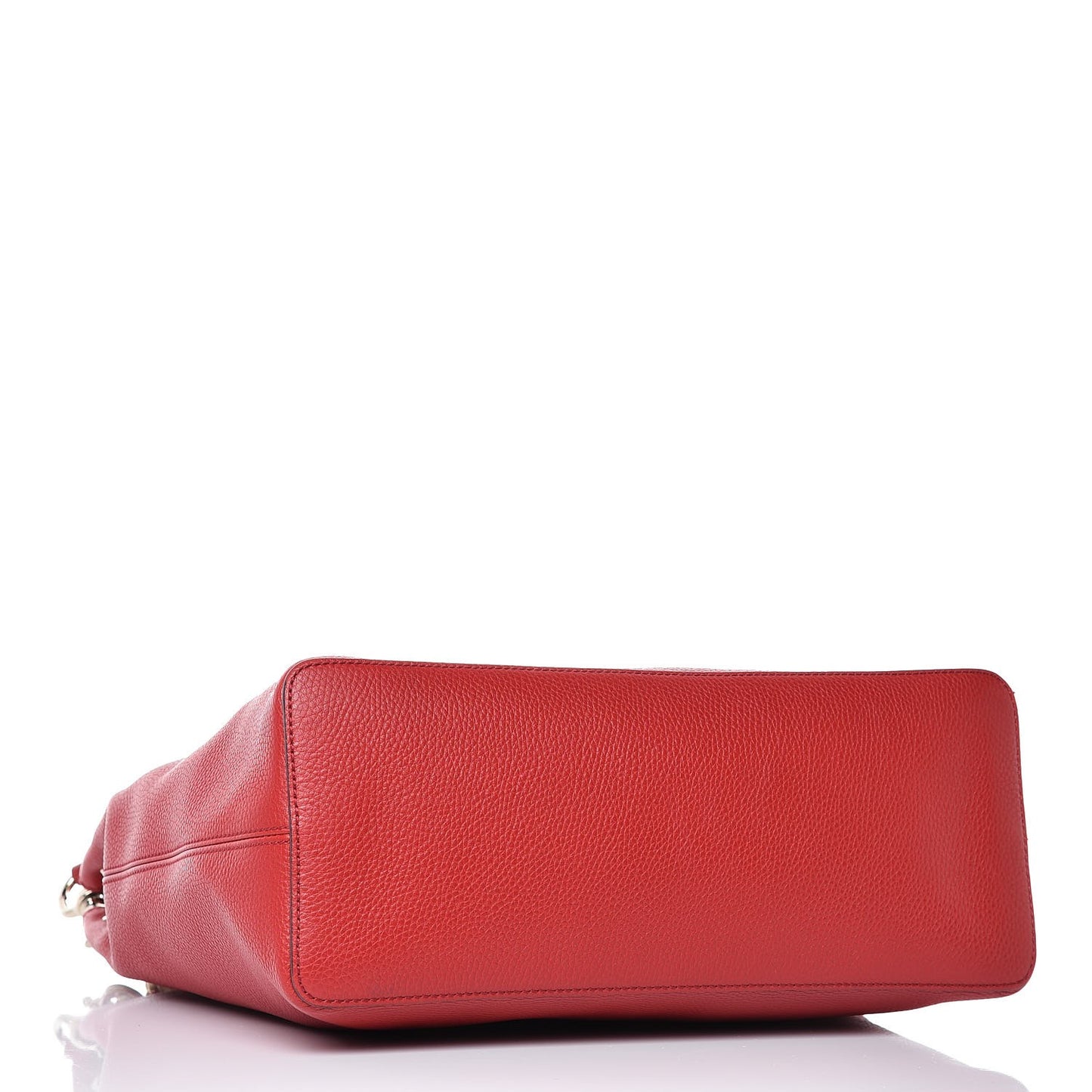 Pebbled Calfskin Large Soho Hobo Tabasco Red