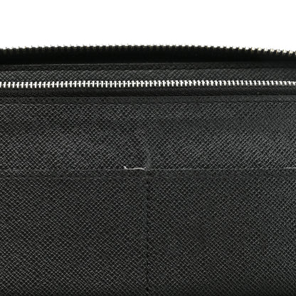 Louis Vuitton Taiga Vertical Zippy Wallet Black 9 of 9
