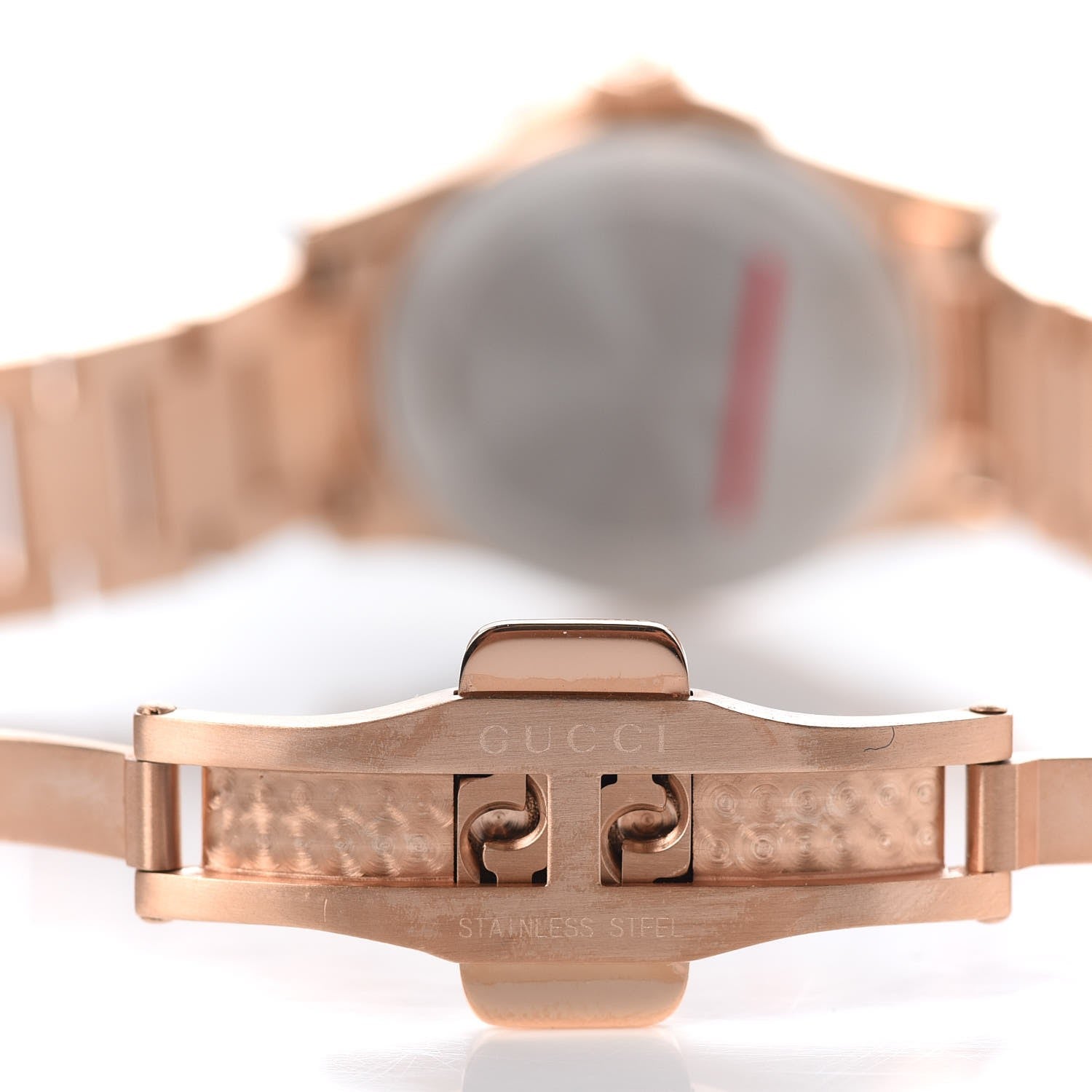 Gucci Stainless Steel 27mm G-Timeless Diamante Quartz Watch Rose 6 of 8