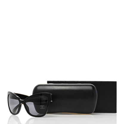 Chanel Acetate CC Cat Eye Sunglasses 5271 Black 8 of 8