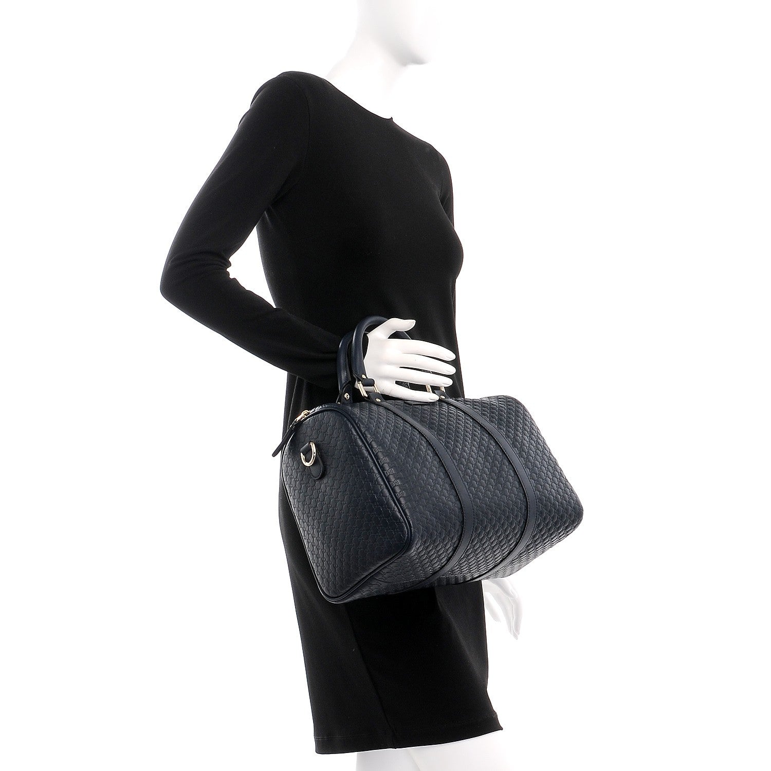 Gucci Microguccissima Medium Boston Navy 3 of 9