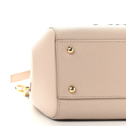 Dolce & Gabbana Dauphine Medium DG Family Patch Miss Sicily Satchel Beige 8 of 9