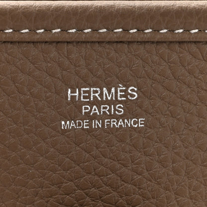Hermes Taurillon Clemence Evelyne III PM Etoupe 6 of 11