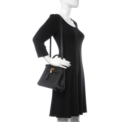Hermes Togo Kelly Retourne 25 Black 2 of 64